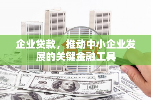 海淀企业贷款，推动中小企业发展的关键金融工具