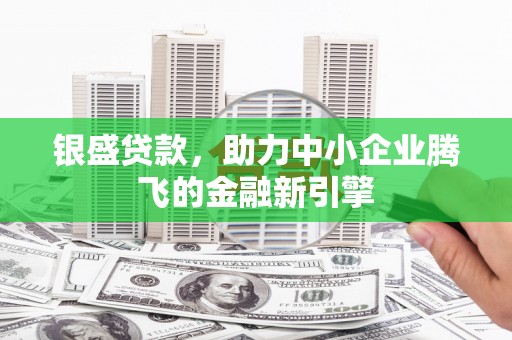 海淀银盛贷款，助力中小企业腾飞的金融新引擎