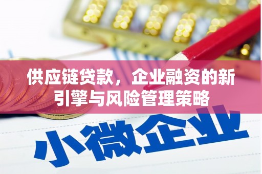 海淀供应链贷款，企业融资的新引擎与风险管理策略