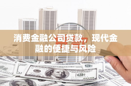 海淀消费金融公司贷款，现代金融的便捷与风险