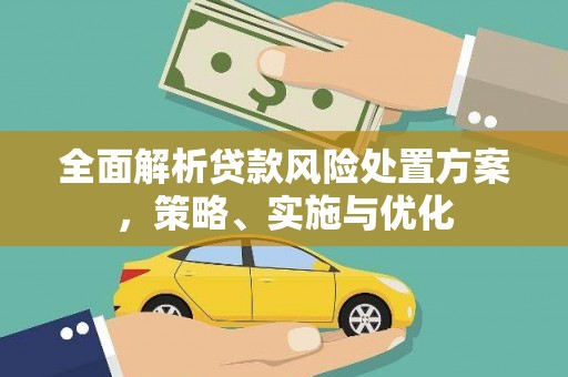 海淀全面解析贷款风险处置方案，策略、实施与优化