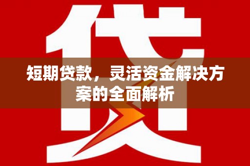 海淀短期贷款，灵活资金解决方案的全面解析