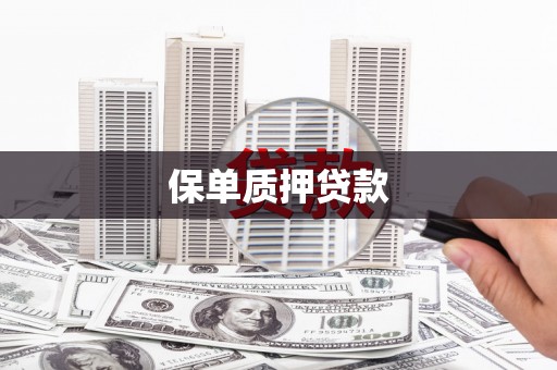 海淀保单质押贷款