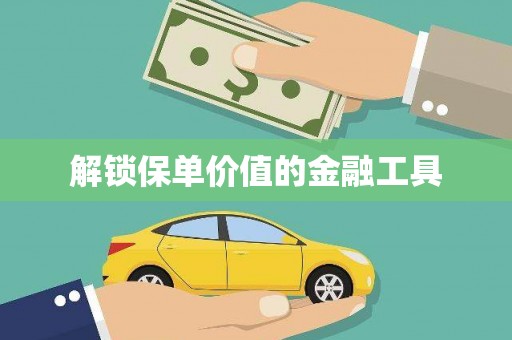 海淀解锁保单价值的金融工具